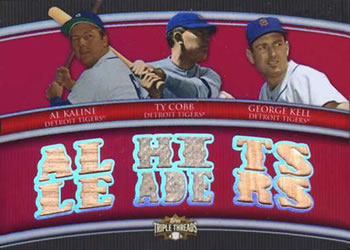 2010 Topps Triple Threads - Relic Combos #TTRC-43 Al Kaline / Ty Cobb / George Kell Front
